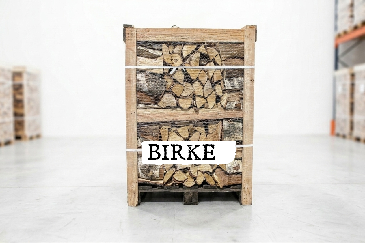 Brennholz Palette - Birke - 25 cm - kammergetrocknet - 1,8 RM