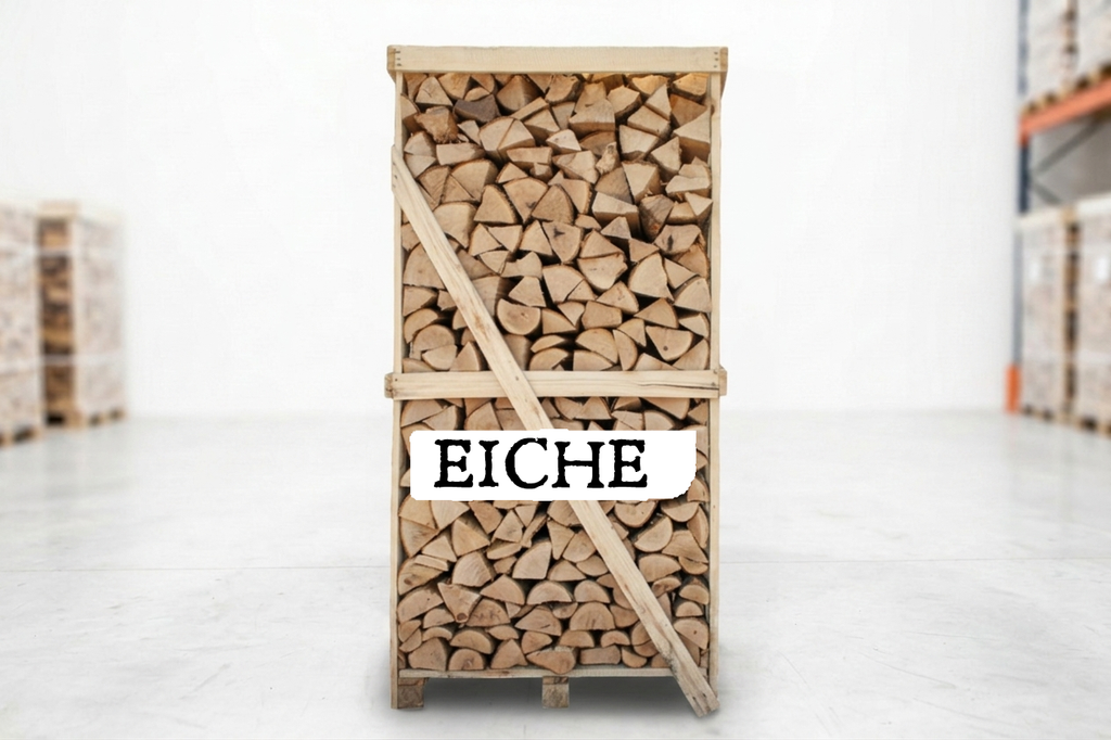 Brennholz Palette - Eiche - 30/33 cm - kammergetrocknet - 2 RM – Bild 2