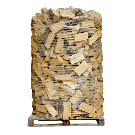 40 cm lange Baumstämme – 1 Palette (2,7 Ster)
