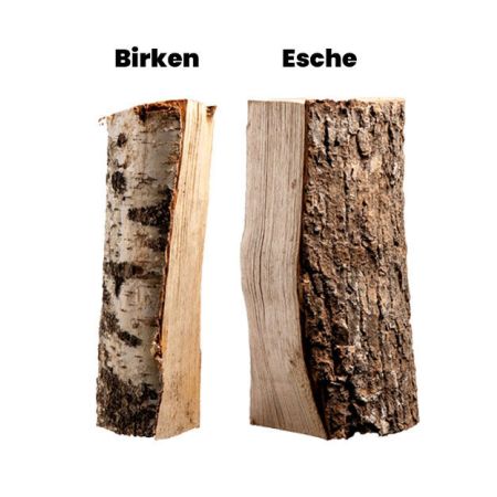 Block Birken- und Block Eschen-Kaminholz
