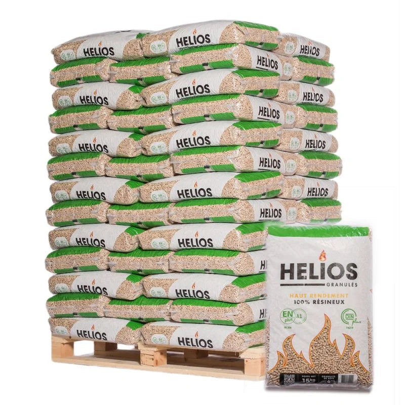 Pellet Helios – Palette mit 65 Säcken à 15 kg – Bild 1